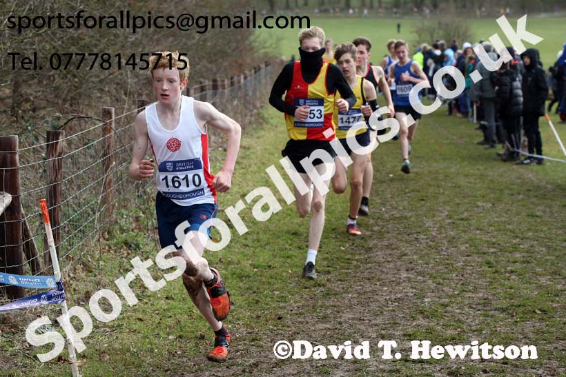 Boys under-15s 2019 British Athletics Inter Counties Cross Country, Prestwood Hall, Loughborough. Photo:  David T. Hewitson/Sports for All Pics